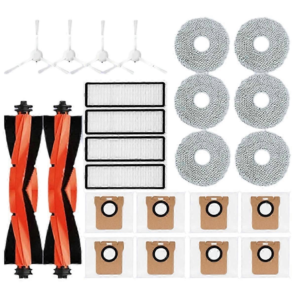 מתאים ל- Xiaomi X20 / X20 Plus רובוט שואב אבק מברשת צד ראשית HEPA מסנן מגב בד