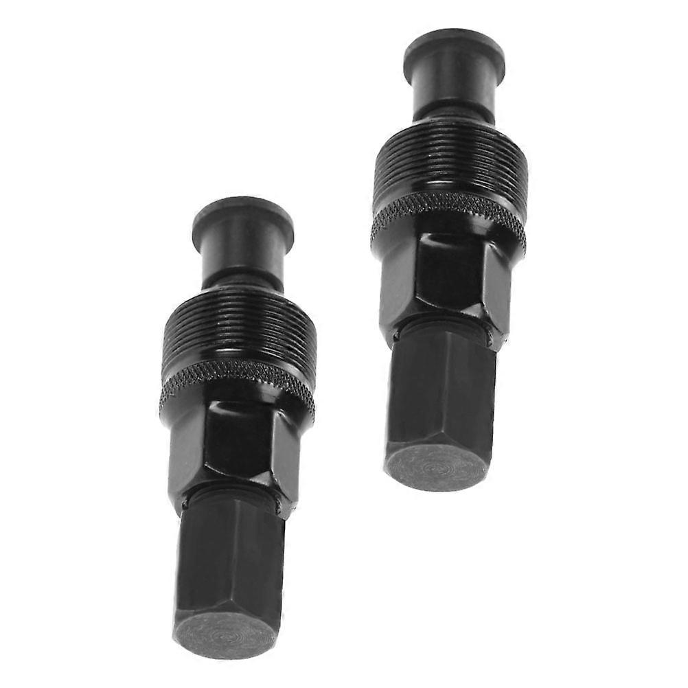 Crankset Puller for Bike with Universal Design and Builtin made of Carbon Steel Black 2pcs