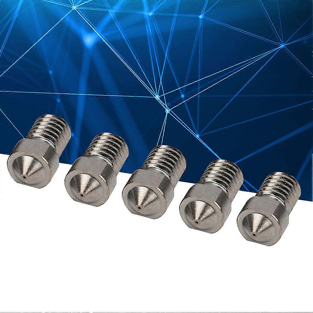 5Pcs Hardened Steel 3D Printer Nozzle 0.5mm M6x1 Thread