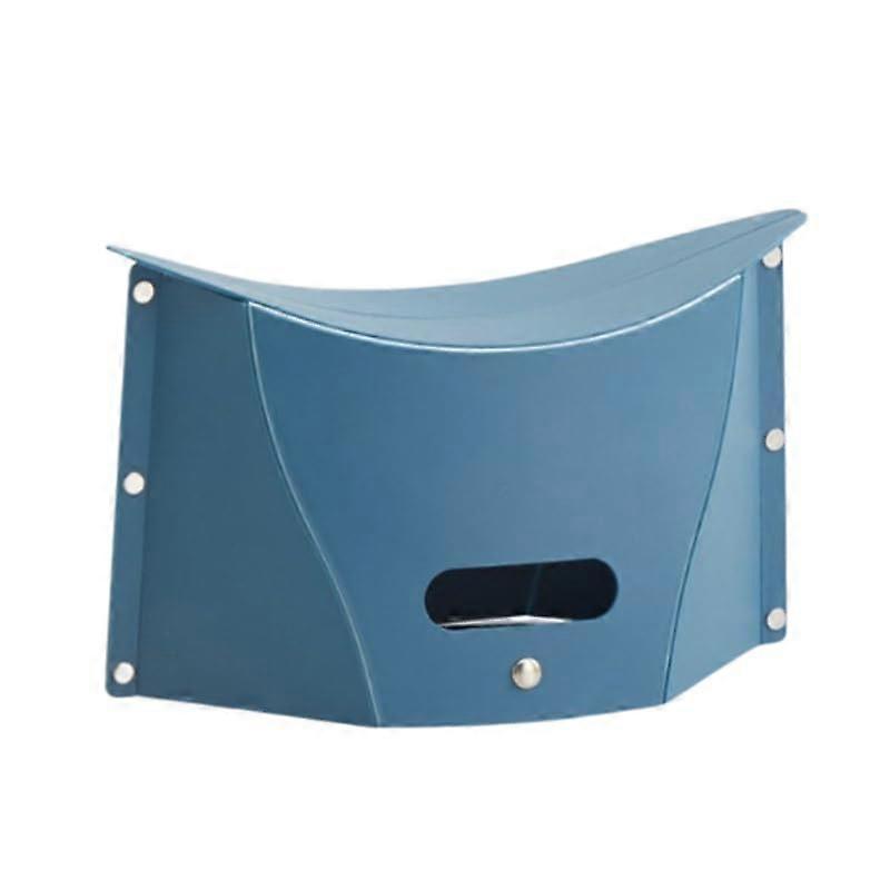 Folding Portable Camping Hiking Stool With Handbag Function, Ultralight Mini Foldable Blue Small For Backpacking And BBQ