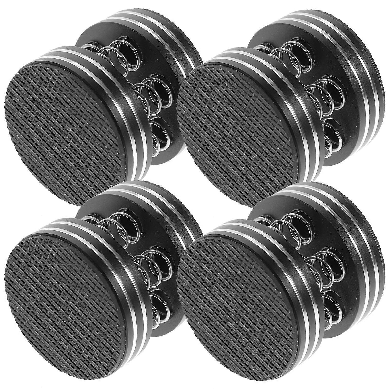 Black Speaker Isolation Foot Spring Speaker Floor Protector for 4Pcs