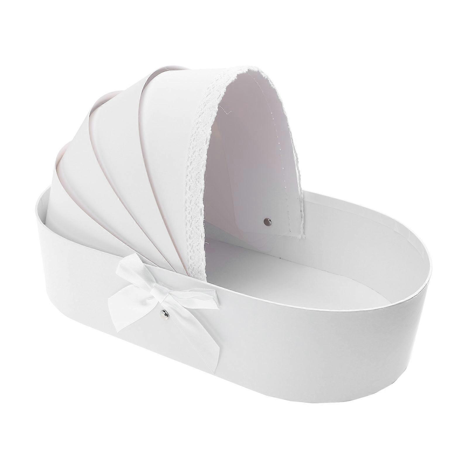 Bouquet Packaging Box Paper Material for Storage Use 2Pcs White Flower Gift
