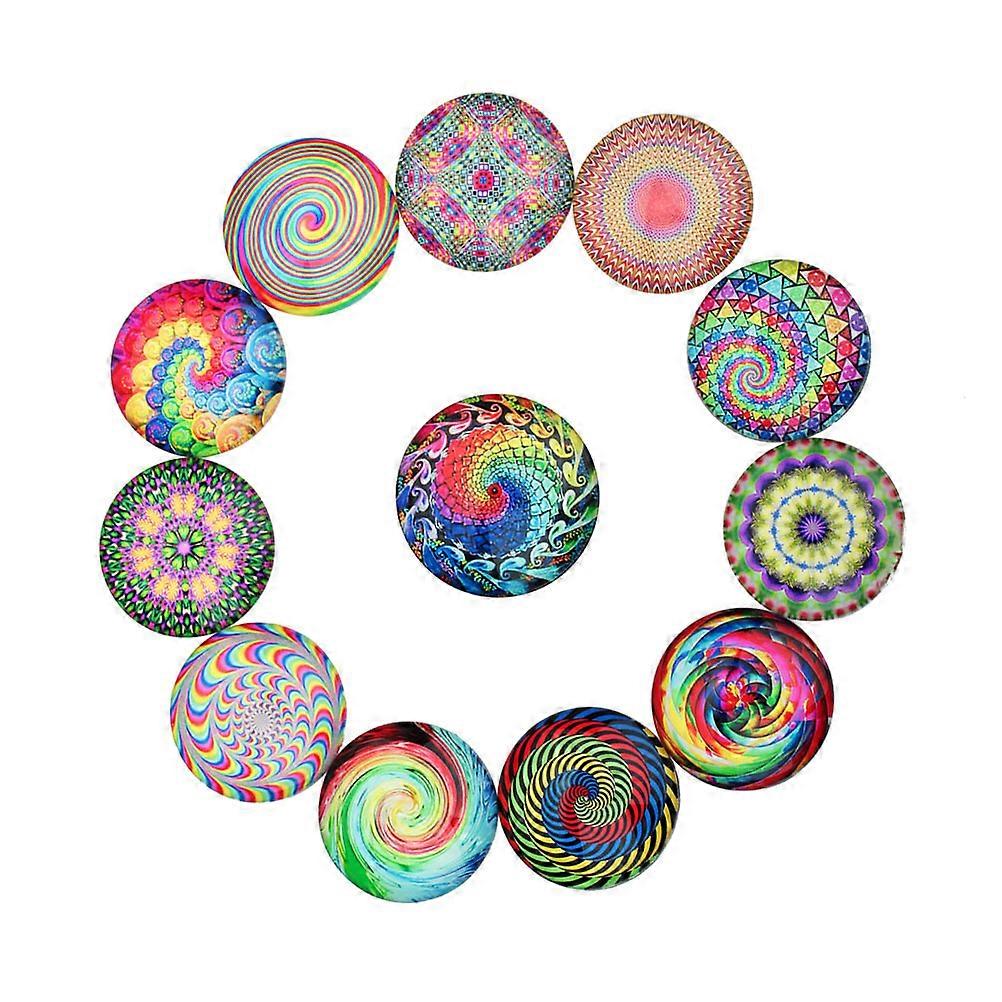 DIY Gems Glass Sticker Patches for Crafts and Jewelry Makers 20Pcs Colorful 20mm Round Shape