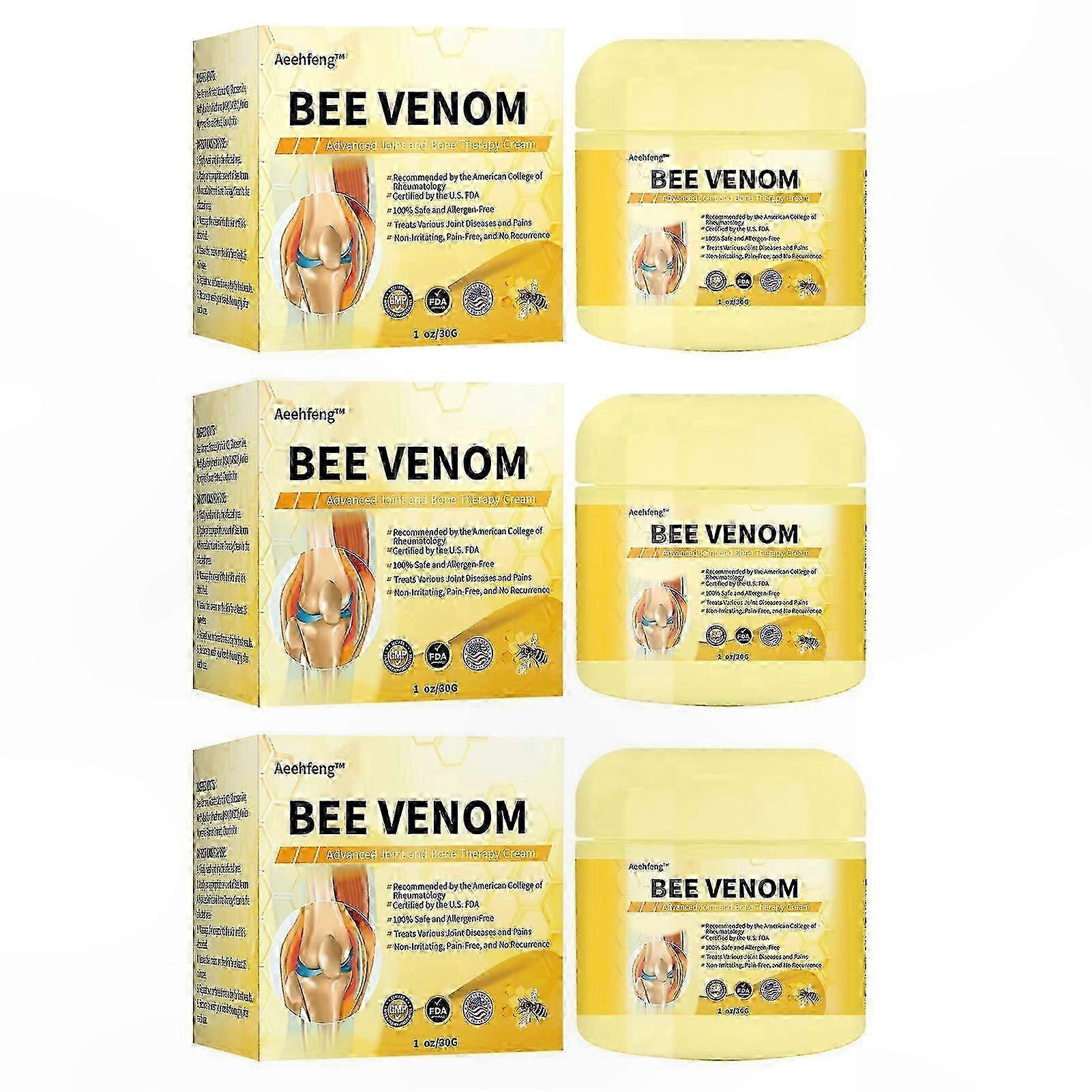 Soothing Joint Pain Relief Cream with Bee Venom for External Use