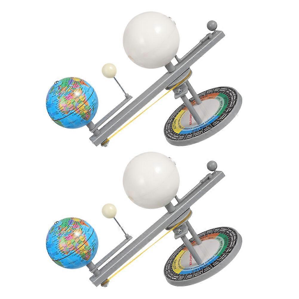 Sun Earth Moon Kit for Teaching 2Pcs Solar System Model Educational Tool