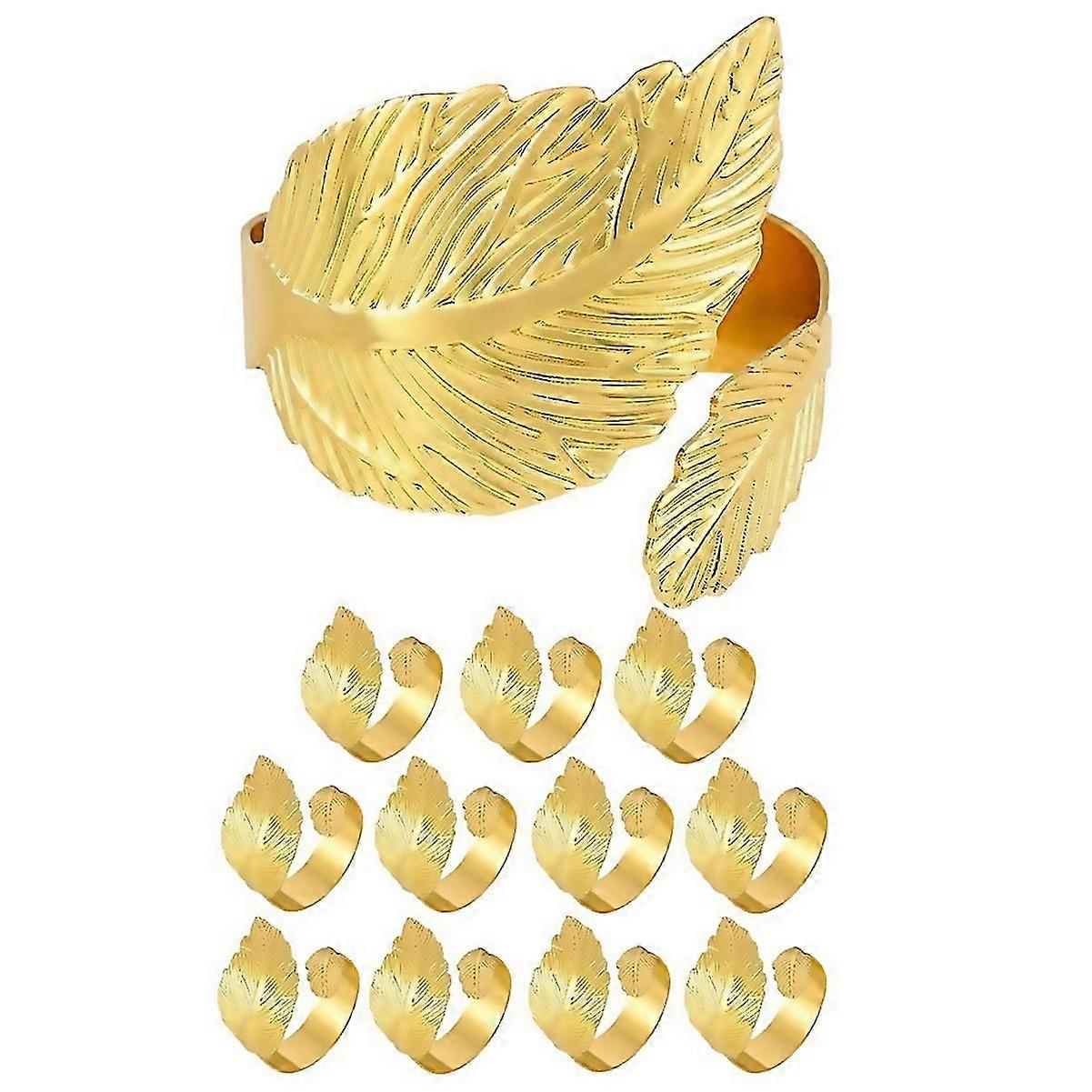 Für 12 Stück ServiettenringeBlatt ServiettenringeFall Serviettenringe