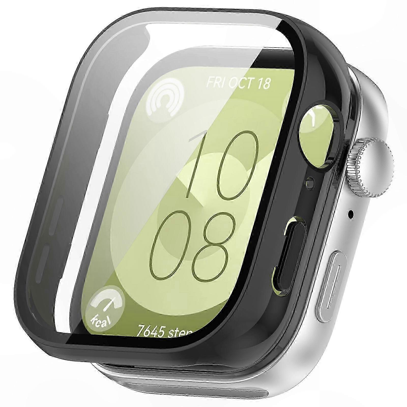 Watch Fit 3 Case with Tempered Glass Screen Protector