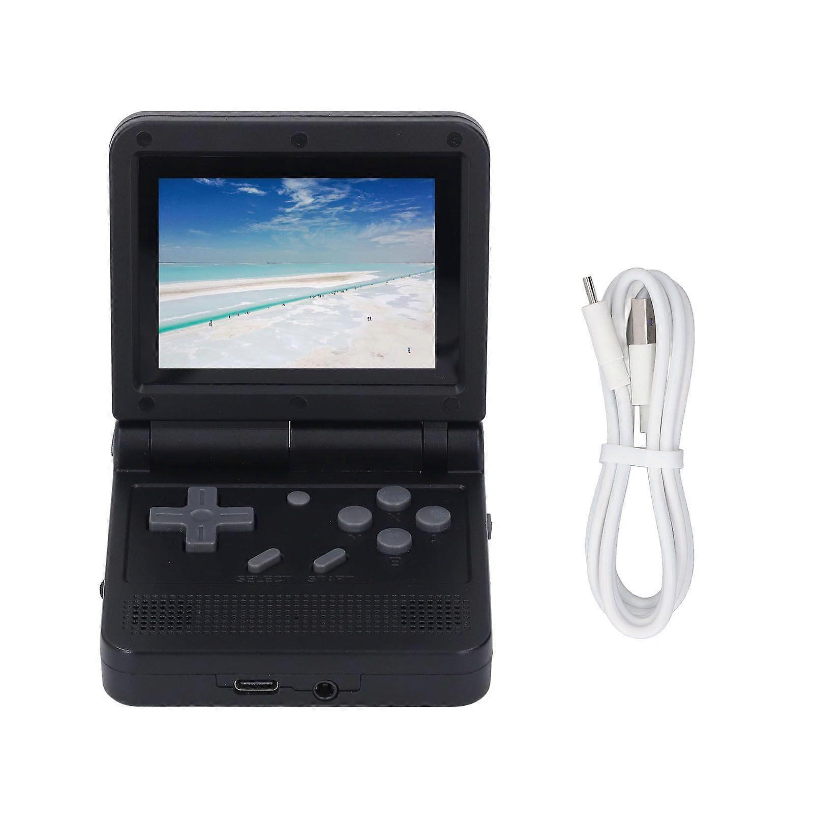 V90 Handheld Game Console 3inch IPS Support 15 Emulators Supports Up To 512GB Retro Flip Game Console for Xmas Birthdays 64G