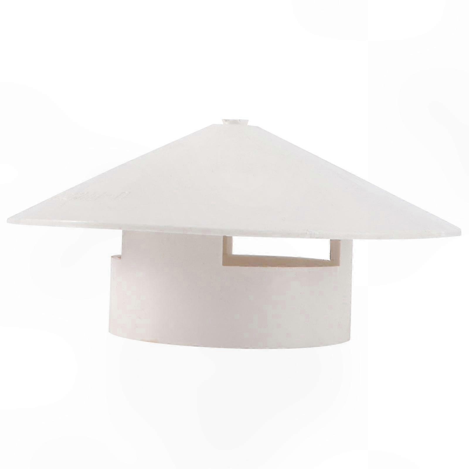 White Plastic Rainproof Chimney Protector for Smoke Funnels