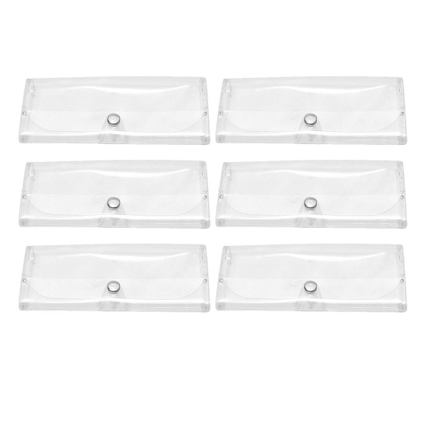 Portable Glasses Case for Sunglasses Protection 12Pcs Clear Design
