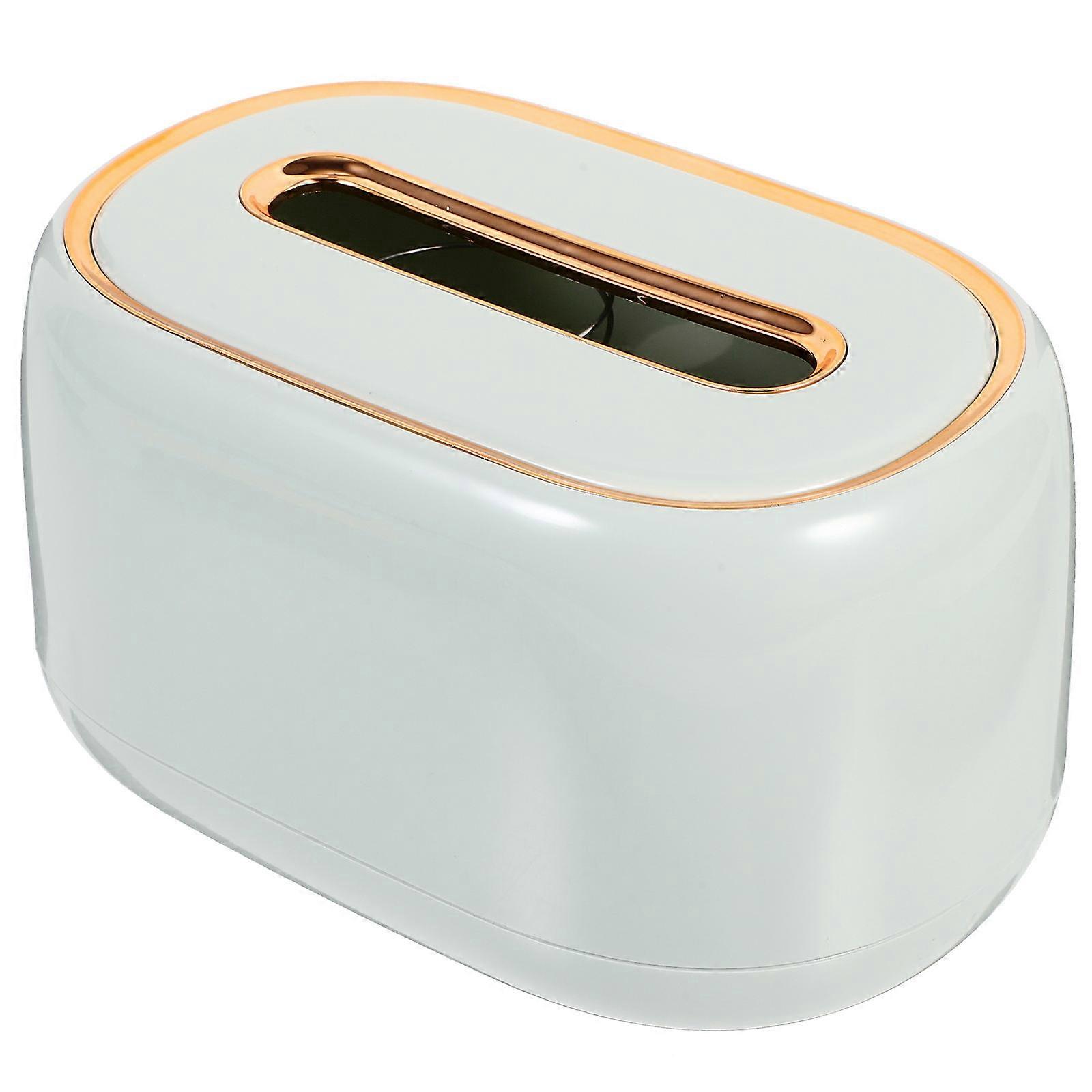 Multifunctional Tissue Box Holder 2Pcs Spring Mechanism Paper Towel Storage For General Consumers In Home Or Office