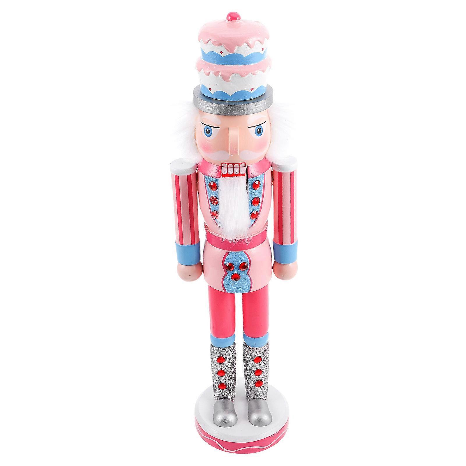 Christmas Nutcracker Wooden Nutcracker Ornament for Home Decor 3Pcs