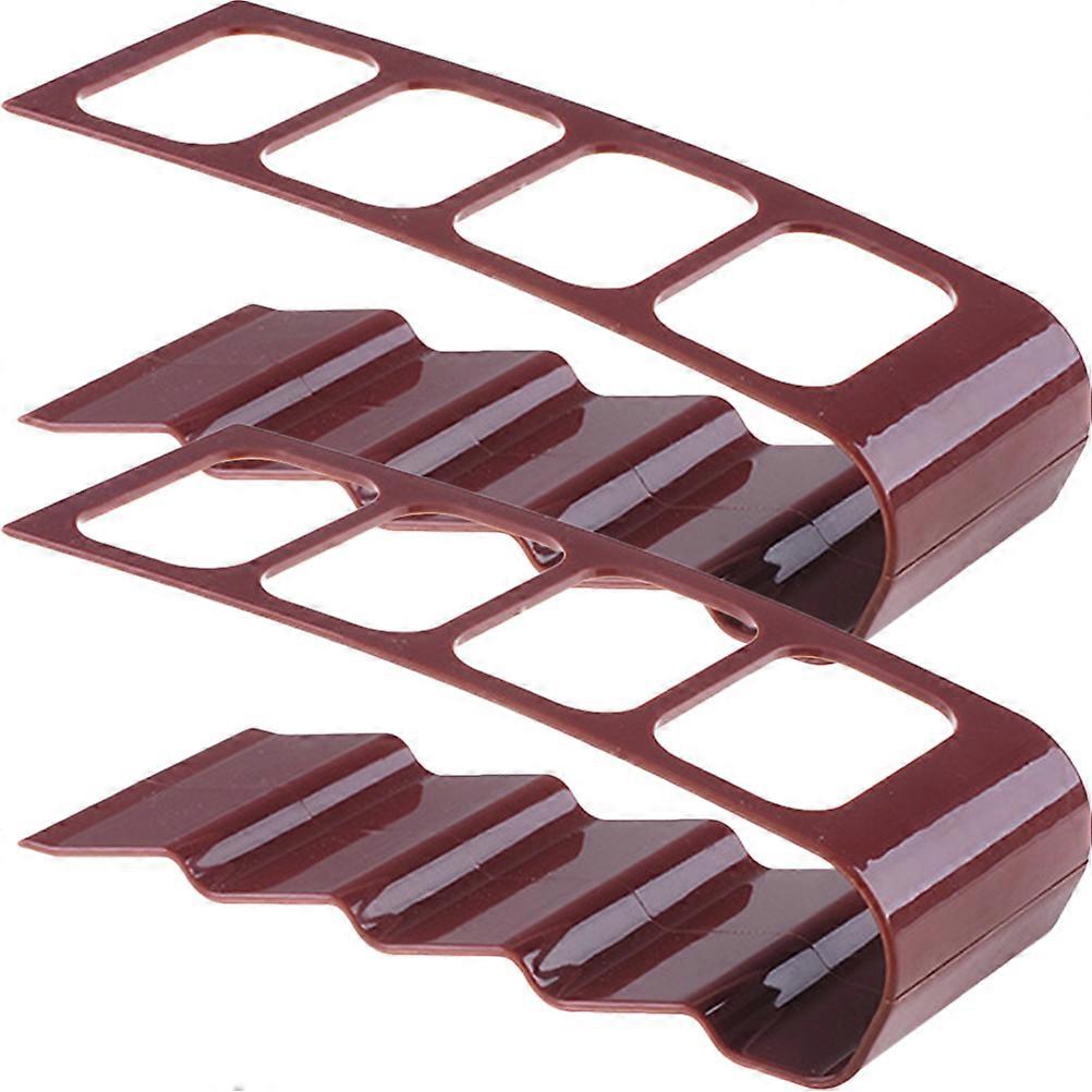 Remote Control Holder Organizer for Table 10Pcs Coffee Color