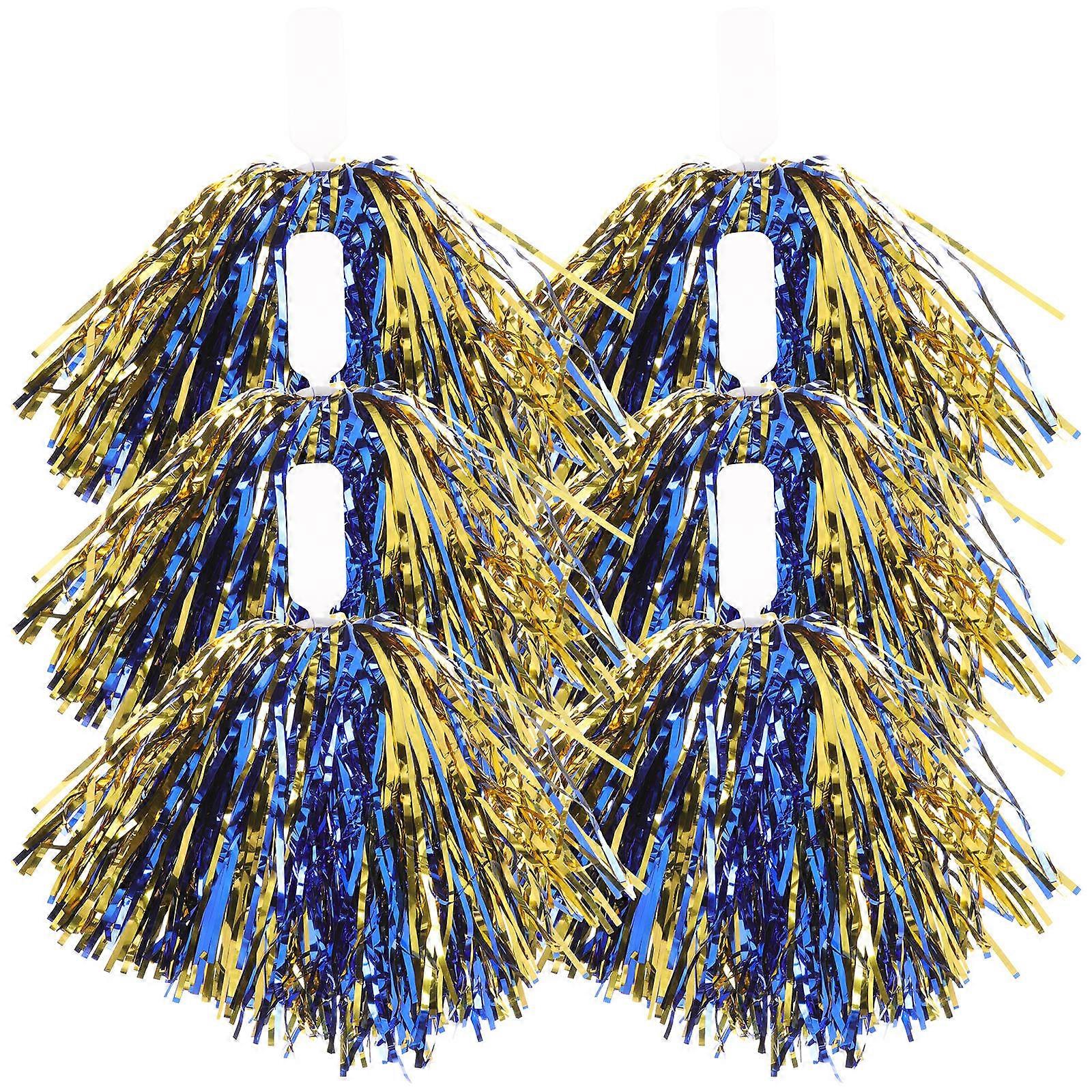 Cheerleading Accessories 6Pcs Assorted Color for Dance and Sports Festivals Lightweight Durable PE Material