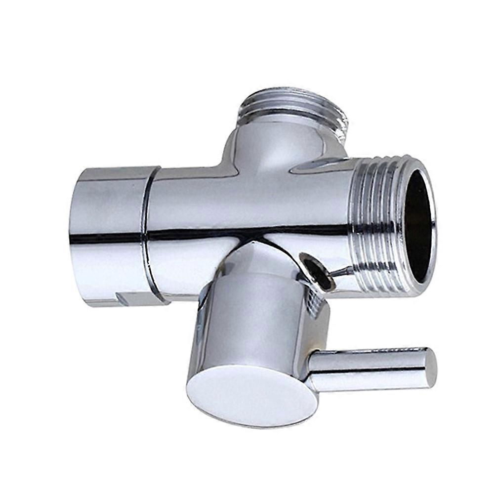 Two Bathroom Angle Valves Silver Three-Way Shower Arm Diverter Set