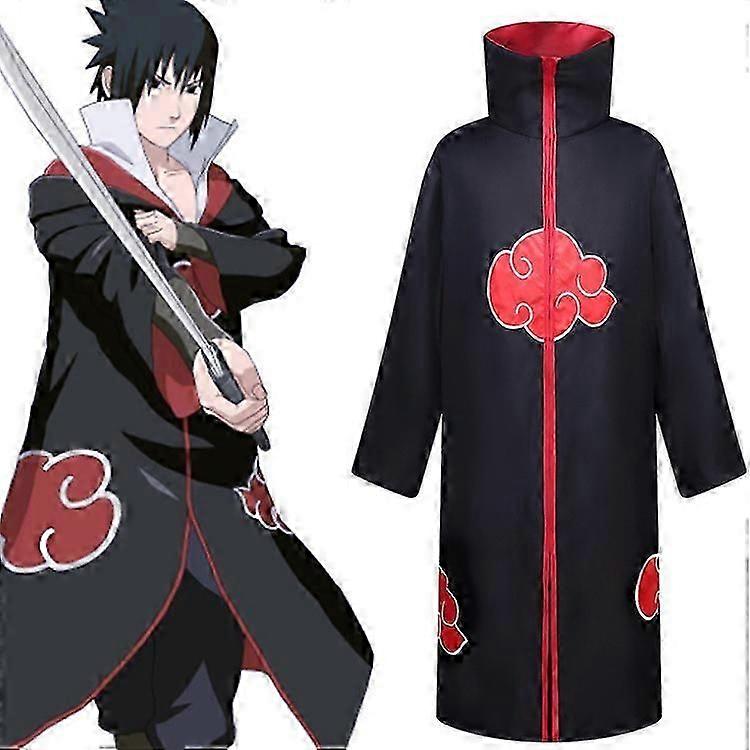 NARUTO -ナルト - 暁クローク アニメコスプレコスチューム うちは イタチローブ ハロウィン コスプレセット