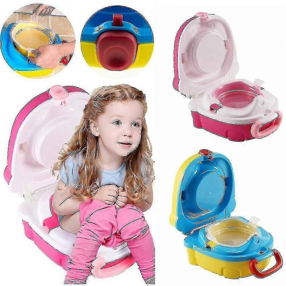2-in-1-Kindertoilettensitze Tragbares Kleinkind-Töpfchen