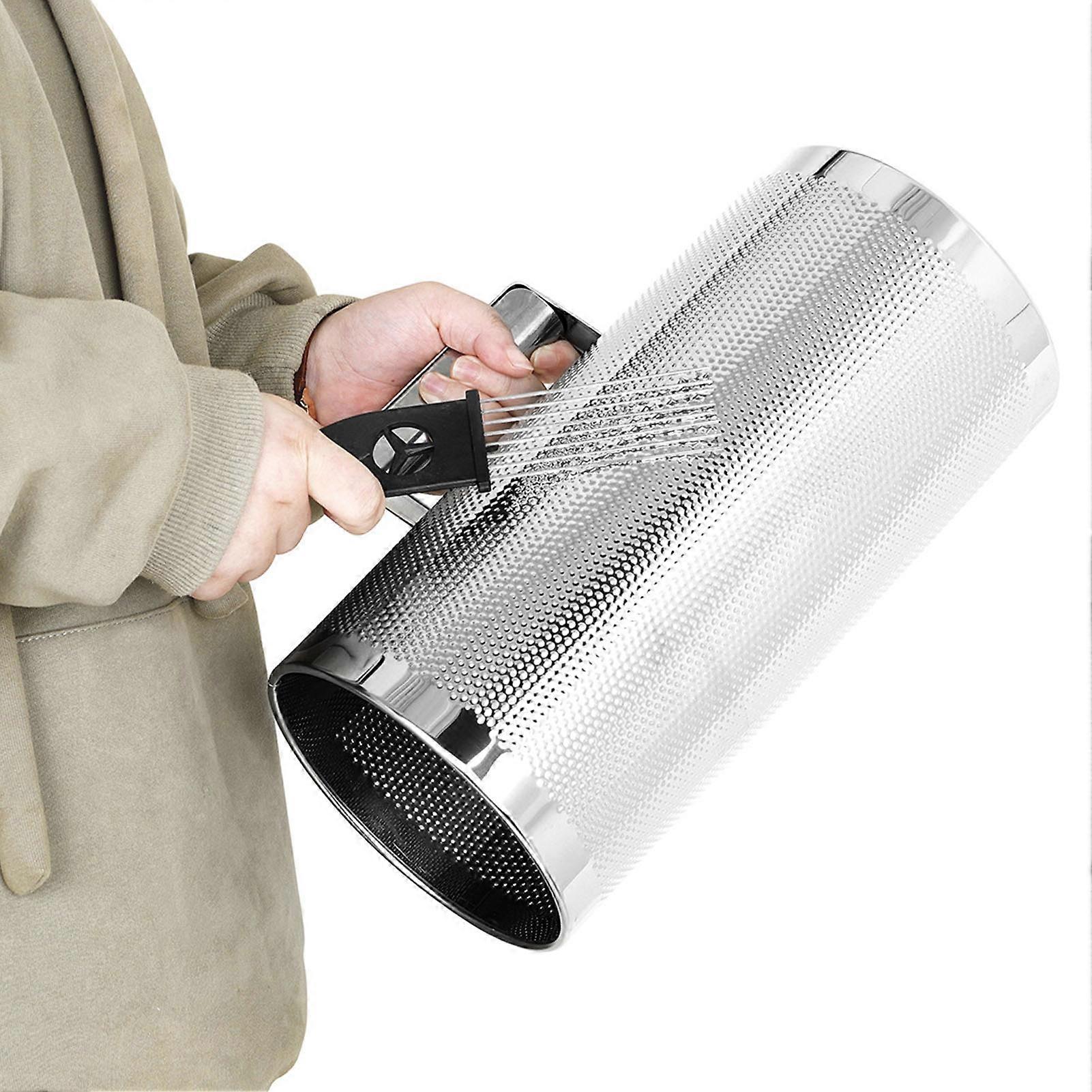 Metal Guiro Shaker with Scraper 25.5x7.3cm Handheld Instrument