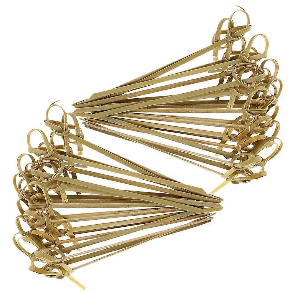 Dessert Picks Bamboo Fruit Fork Banquet Style For Graduations Anniversaries Bachelorette Parties 200Pcs