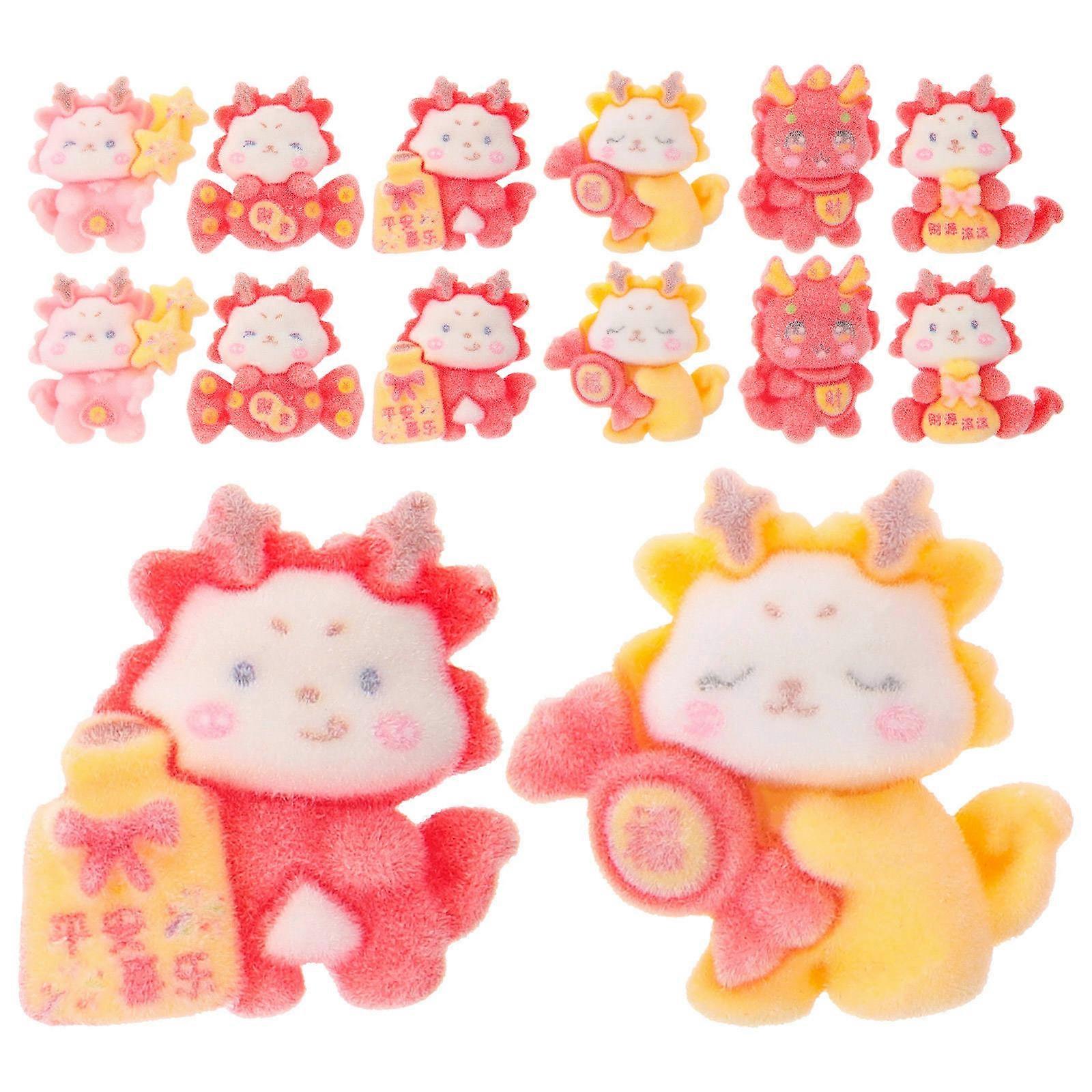 Dragon Hairpin Charm Resin Decorations for Decor 30Pcs Multi