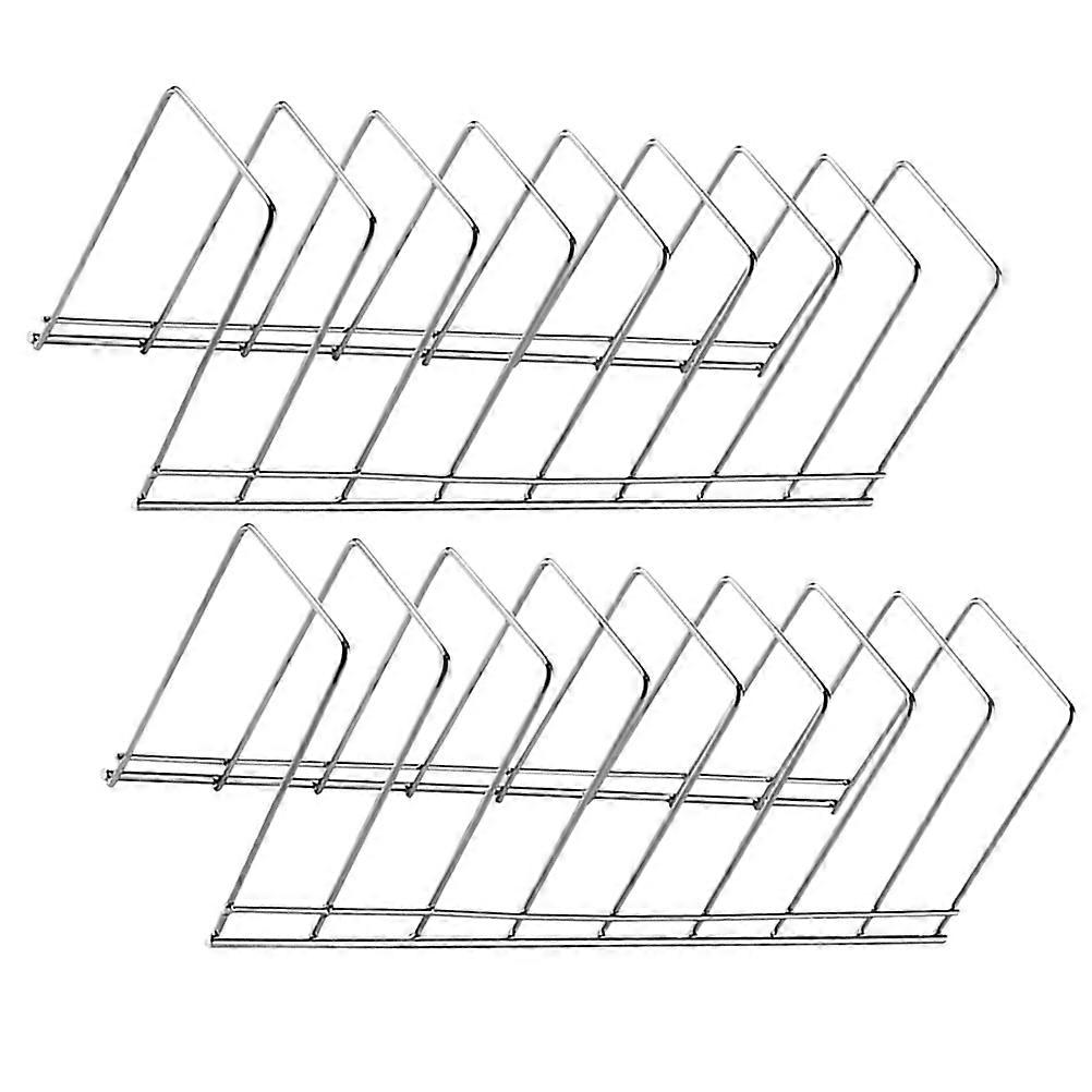 Kitchen Dish Organizer Stainless Steel for Draining 8Pcs Rack