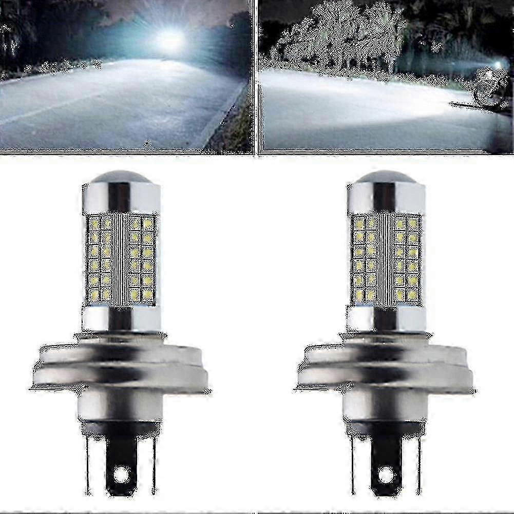 2Pcs P45T R2 light-emitting diode Lamp for Motorcycle High/Low Beam 12V