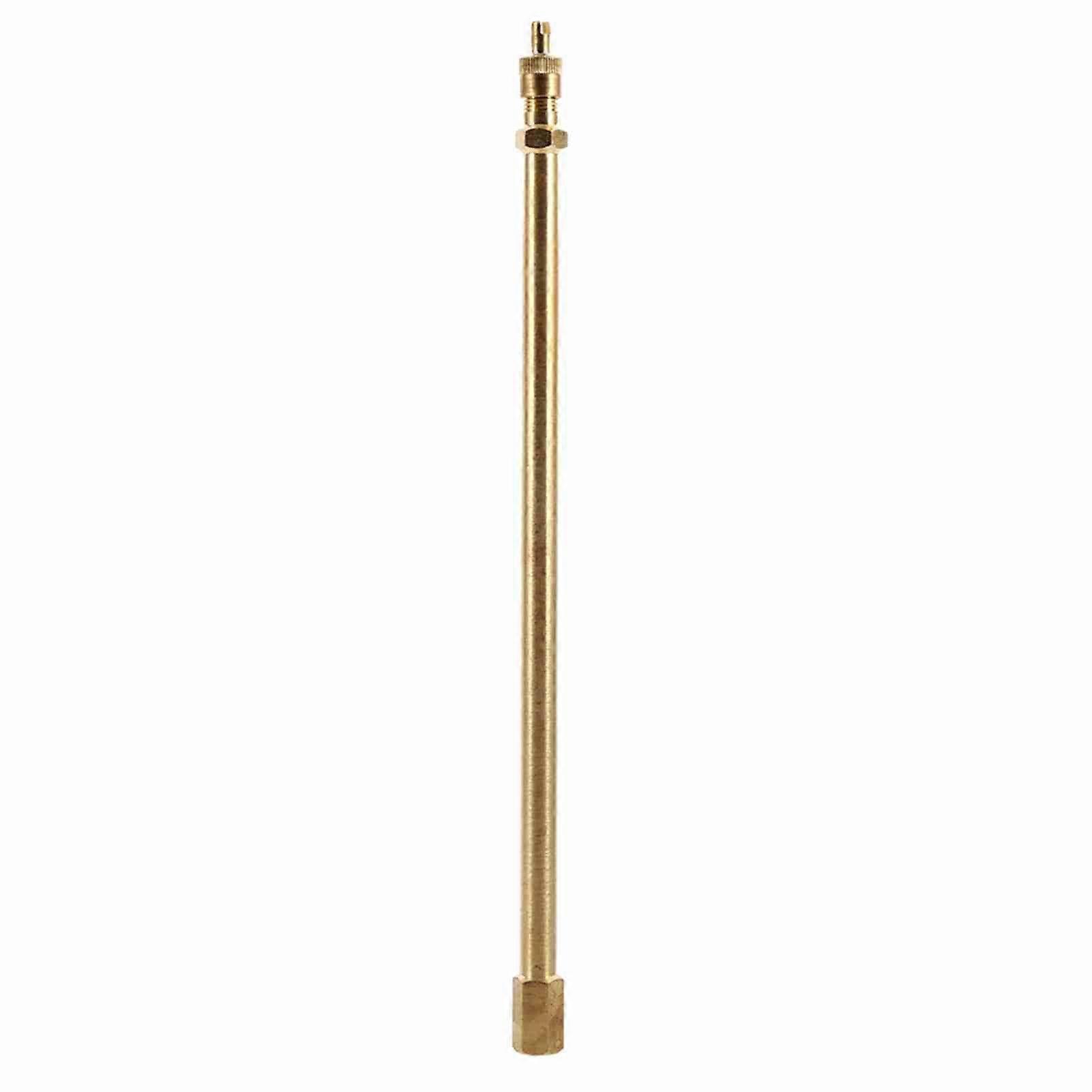 Brass Auto Tire Valve Stem Extension Pole Caps Extender Straight Bore 200 mm
