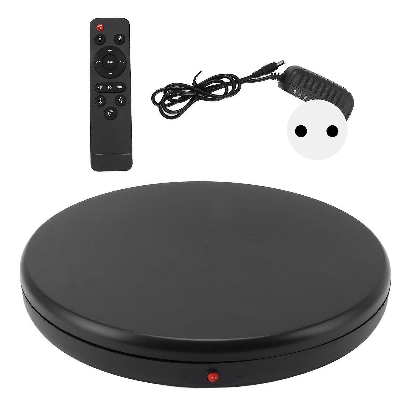 45cm Remote Control Black Display Turntable 360 Electric Display Turntable Stand for Photograph 100240V EU Plug