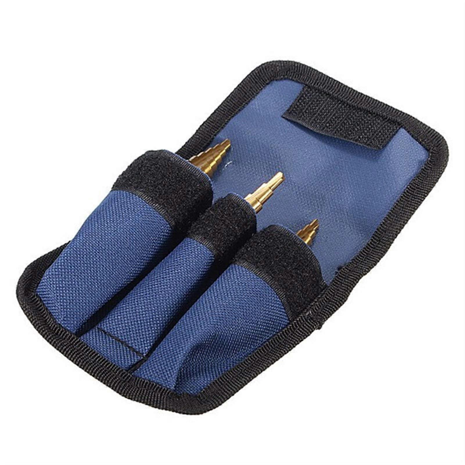 Titanium Step Cone Drill Bit Set, 3 Pcs 4-12/20/32mm Hex Shank Hole Cutter for DIY Home Projects and General Construction