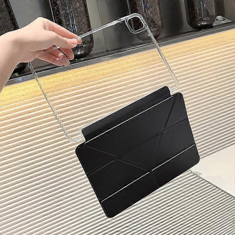 For iPad Air 4/5/6/7 Case 2024 10th 11th A16 Generation cover Acrylic Hard shell | No Pen Slot Protective Foldable Shell