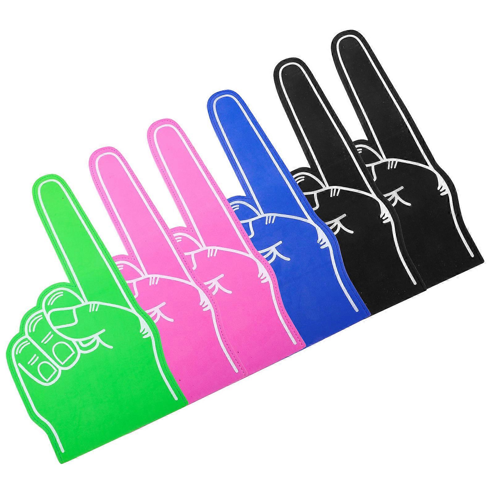 Foam Finger Palm Foam Finger Hand Gloves for Decoration 12Pcs Assorted Color