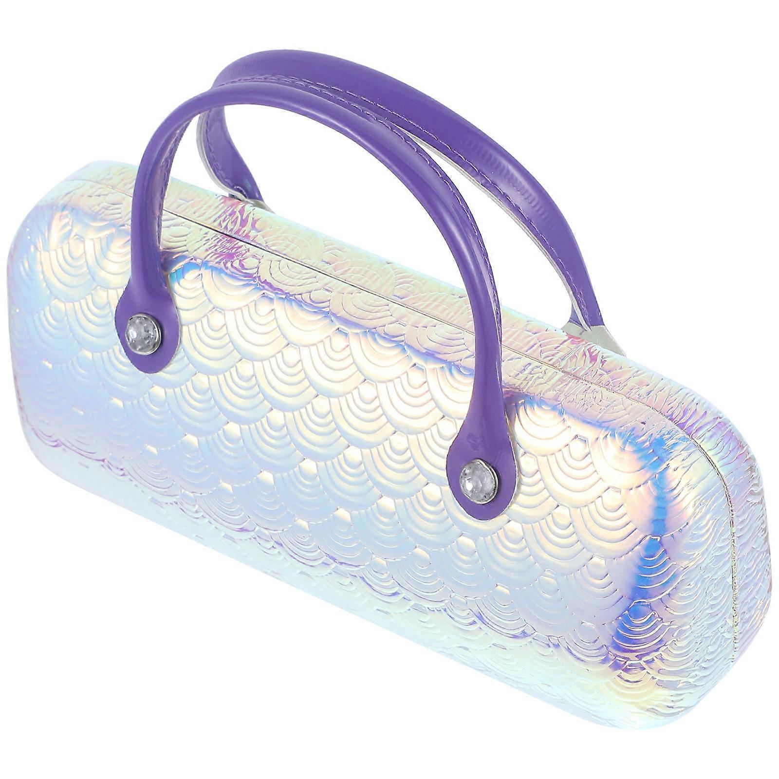 Portable Glasses Case for 1 Durable PU Glasses Storage Box