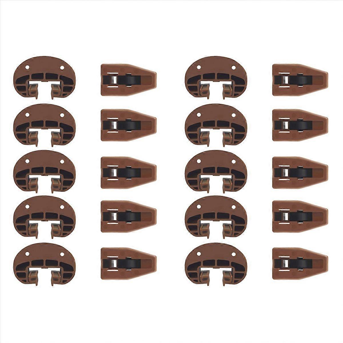 Drawer Slides Guides Plastic with Roller Undermount Drawer Slides Stopper for Dresser Drawer Replace