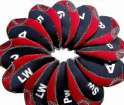 12pcs /セットゴルフクラブアイアンヘッドカバープロテクターネオプレンゴルフプロテクティブヘッドカバー