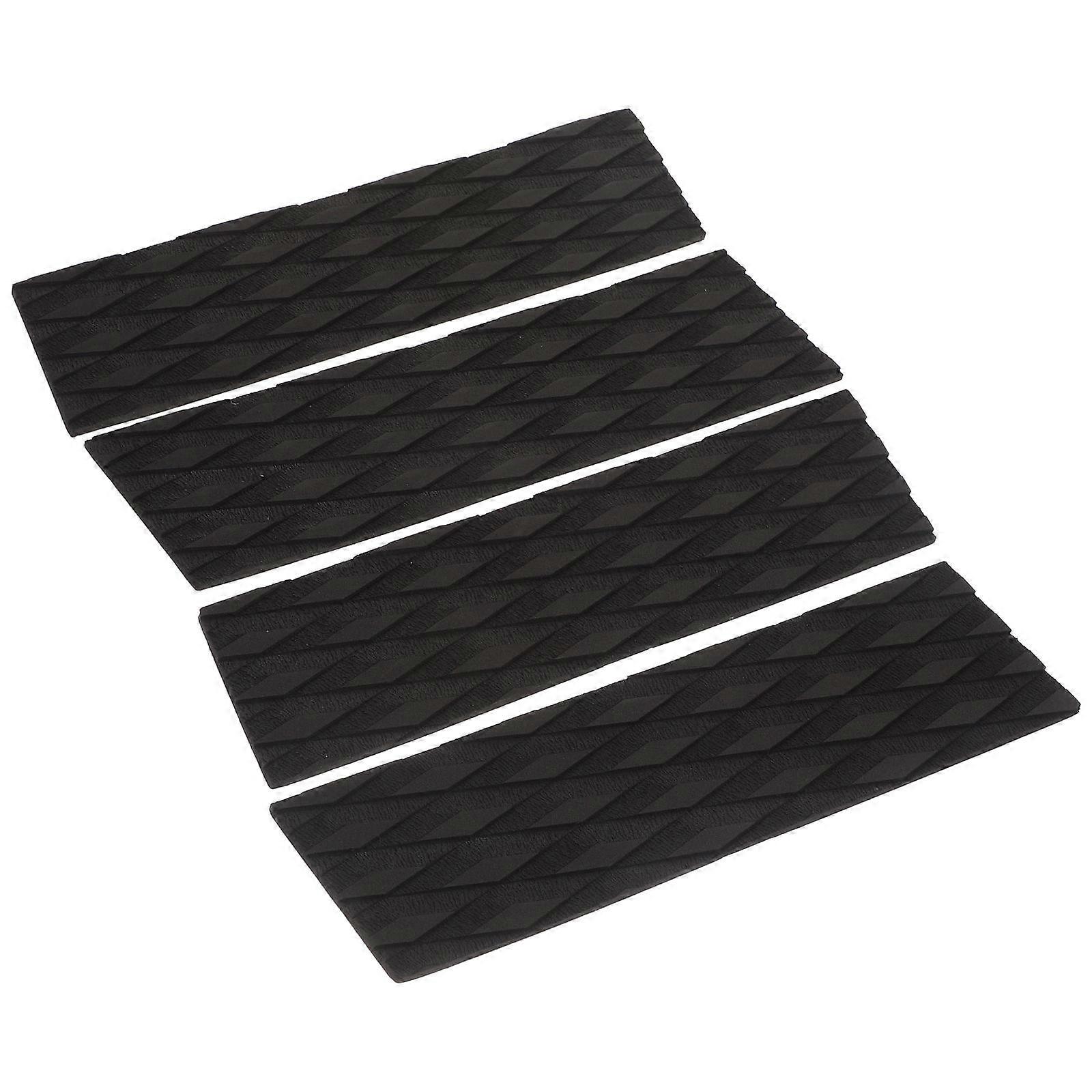Grey Surfboard Traction Pad for Non-Slip Tail Grip with 4Pcs Self-Adhesive Pads