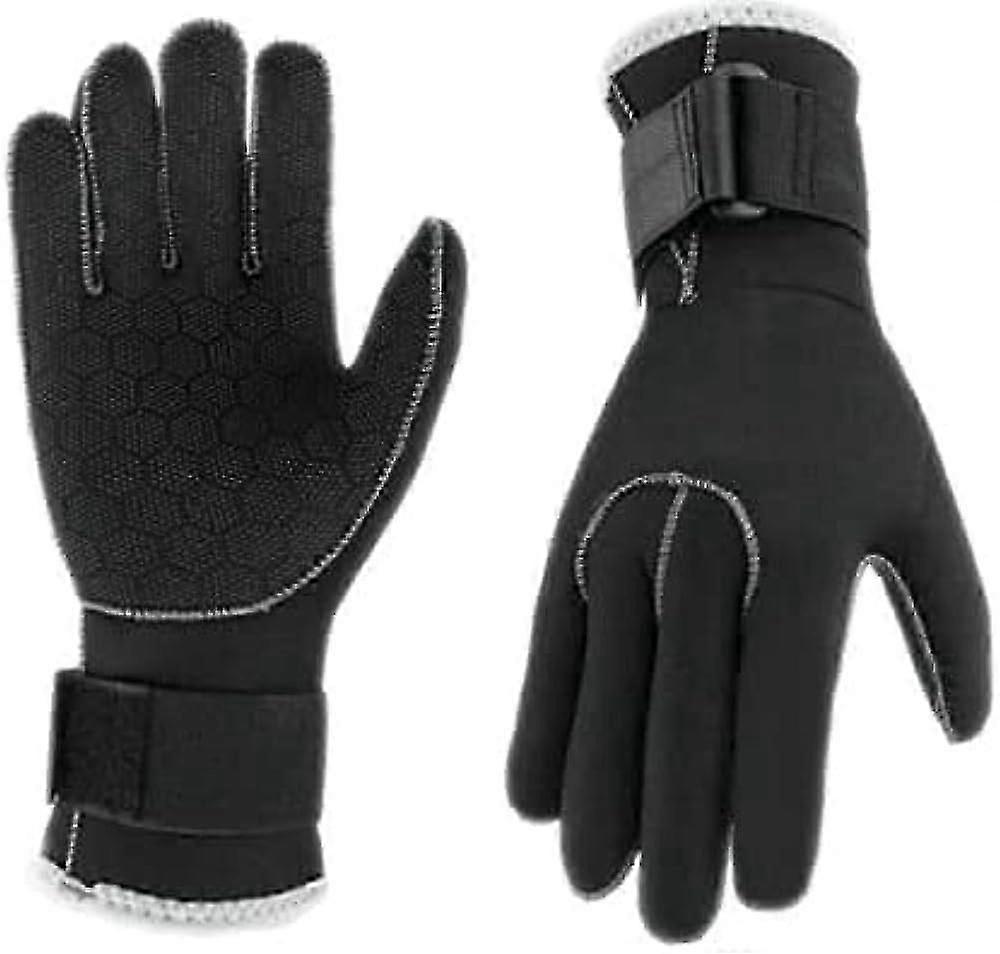 Vattenhandskar Våtdräkt Handskar Neopren Dykning Handskar Surfing Handskar Termisk Anti Slip (M)