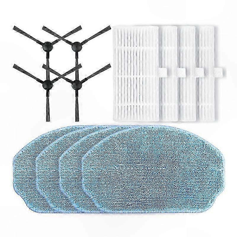 Replacement Side Brush, HEPA Filter, and Mop Pad for Conga 999 Origin X-Treme Models