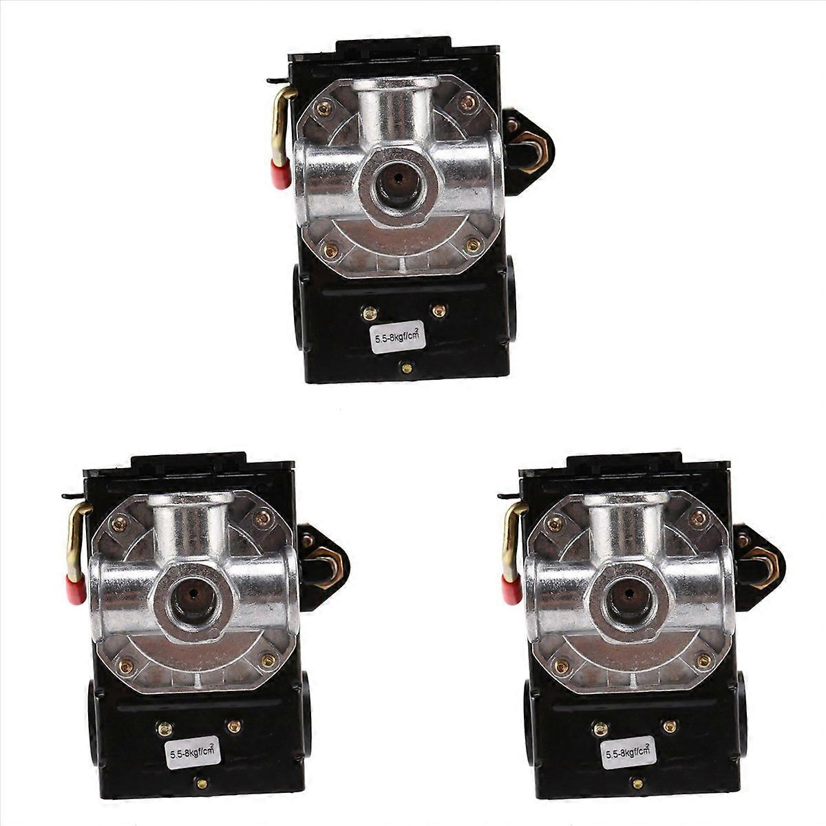 5-8Kg 4-Port 26 Amp Control Valve Air Compressor Heavy Duty Black