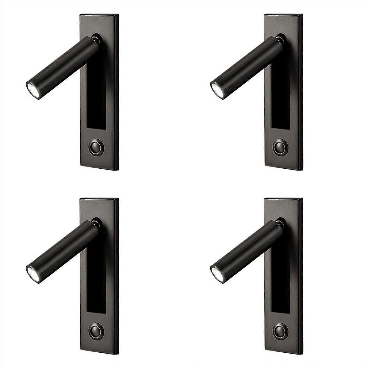 Reading Lights,Headboard Wall Light Reading Light Recessed Black