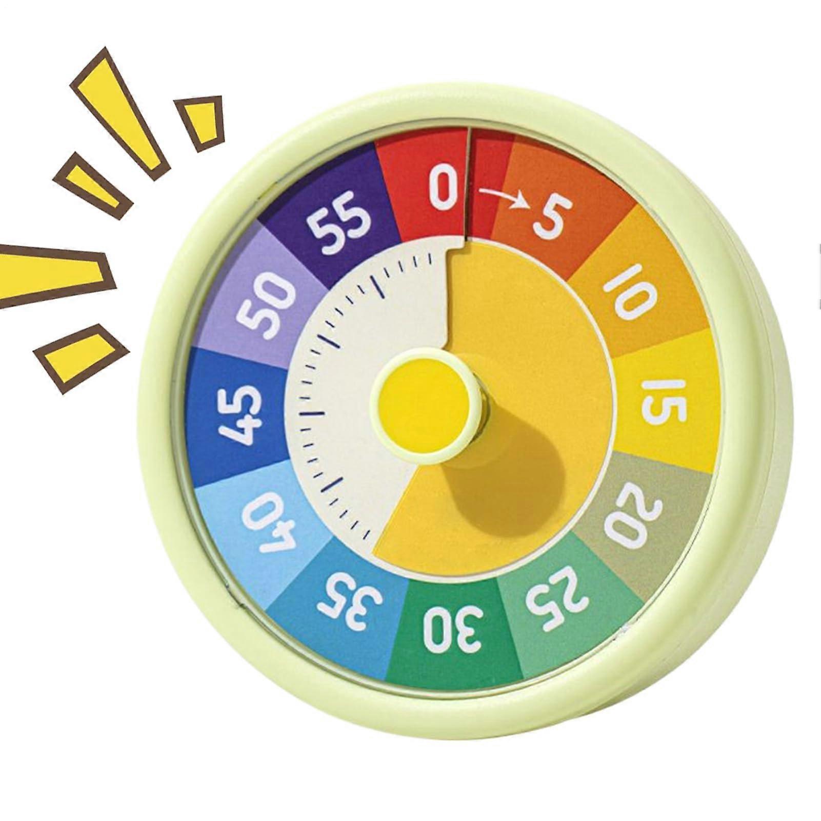 Visual Timer Potty Training Timer, Homeschool Timer, Gym Timer Digital Clock Alarm 60Minute Schedule Green