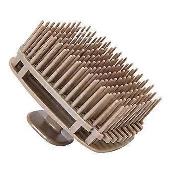 Brosse à cuir chevelu portable et masseur capillaire pour une exfoliation douce du cuir chevelu, idéale pour une utilisation à domicile et en voyage, avec une prise en main facile.