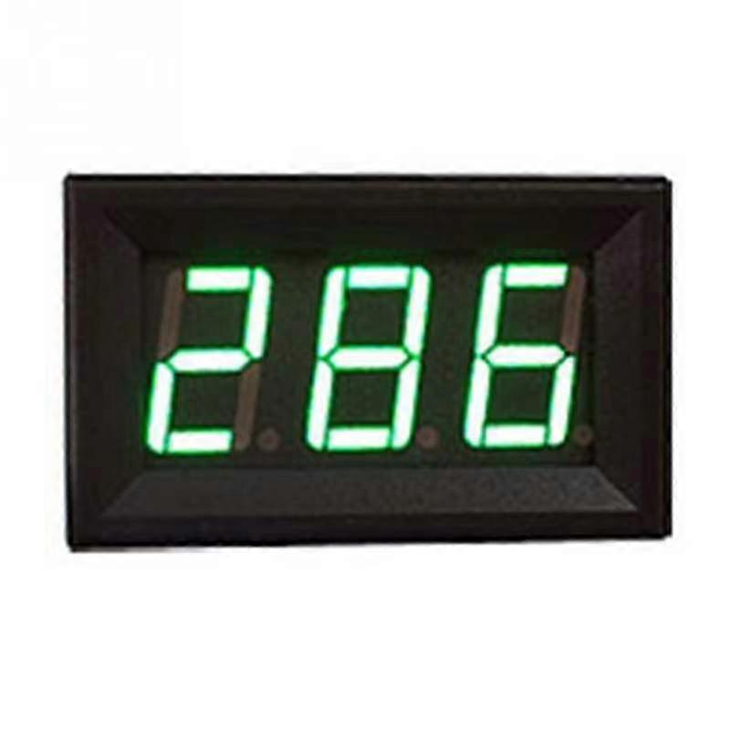 AC 30-500V 0.56" LED Digital Voltmeter Voltage Meter Volt Instrument Tool 2 Wires Red Green Blue Display 110V 220V DIY 0.56 Inch