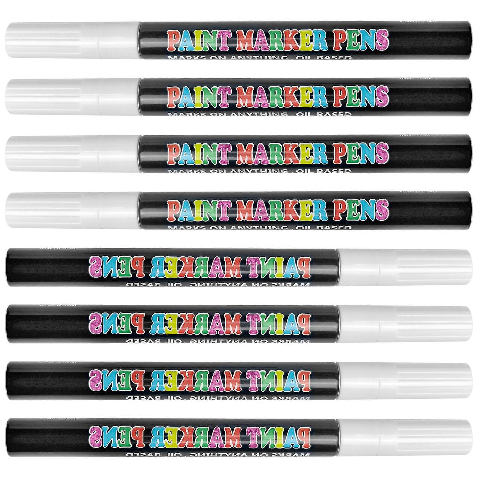 Refillable Plastic Paintbrush Pens Empty Tube 8Pack Leak Proof Tip For Detailed Artwork And DIY Projects Art Supply Multicolor