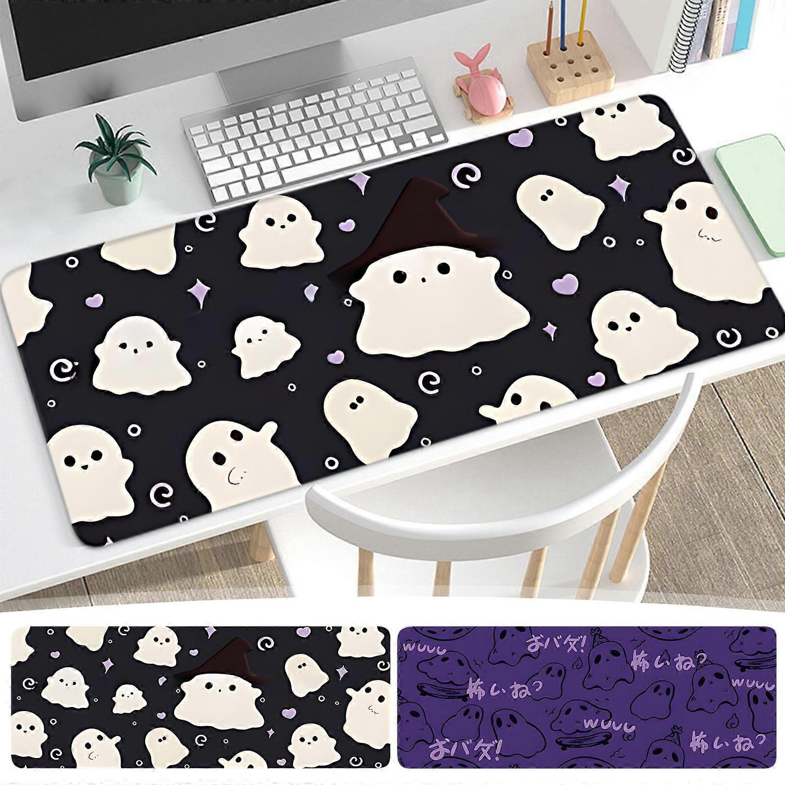 Jacenvly Clearance Fall Decorations for Home Cute Ghost Mouse Pad Oversized Desk Pad Computer Keyboard Pad Mouse Pad Wall Decor