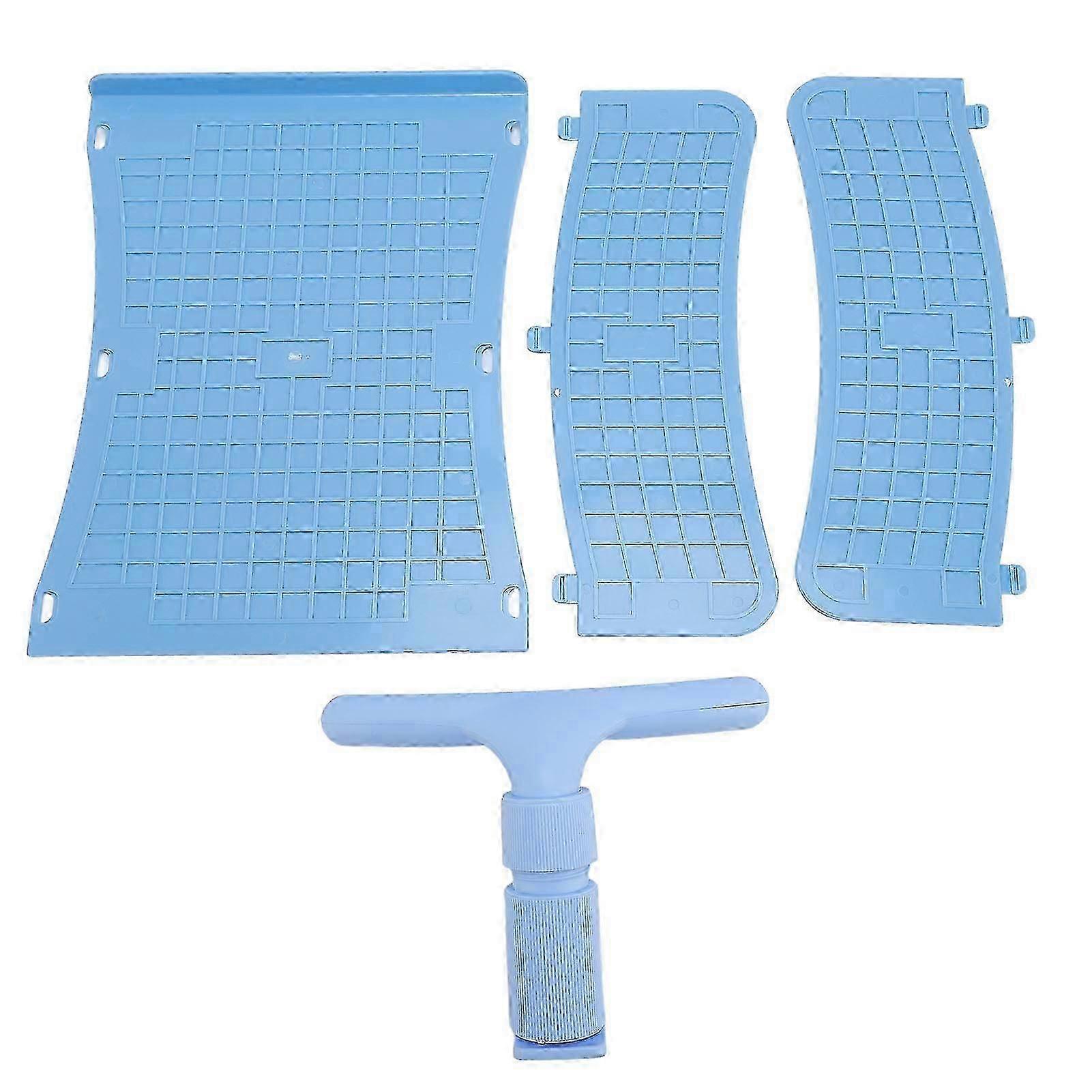 25-26 Adjustable Desk Sitting Vision Tool with Removable Writing Board Portable Students Sitting Vision Rack for Drawing Learning Blue