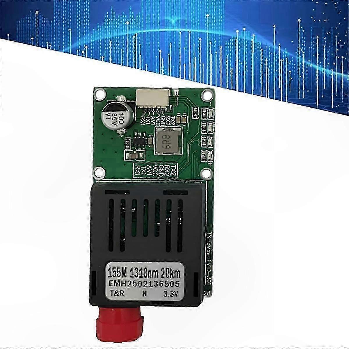 Produktbild von TTL-zu-Glasfasermodul (20 Km) Für Drohnen – FC RX/TX/AV/VCC/GND, 5,5–26 V, Kompakt