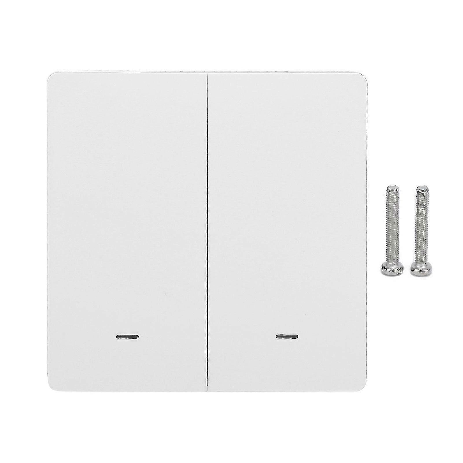 Wall Smart Light Switch Zero Fire Push Button Phone Timing for TUYA ZigBee 86 AC 100240V2Gang