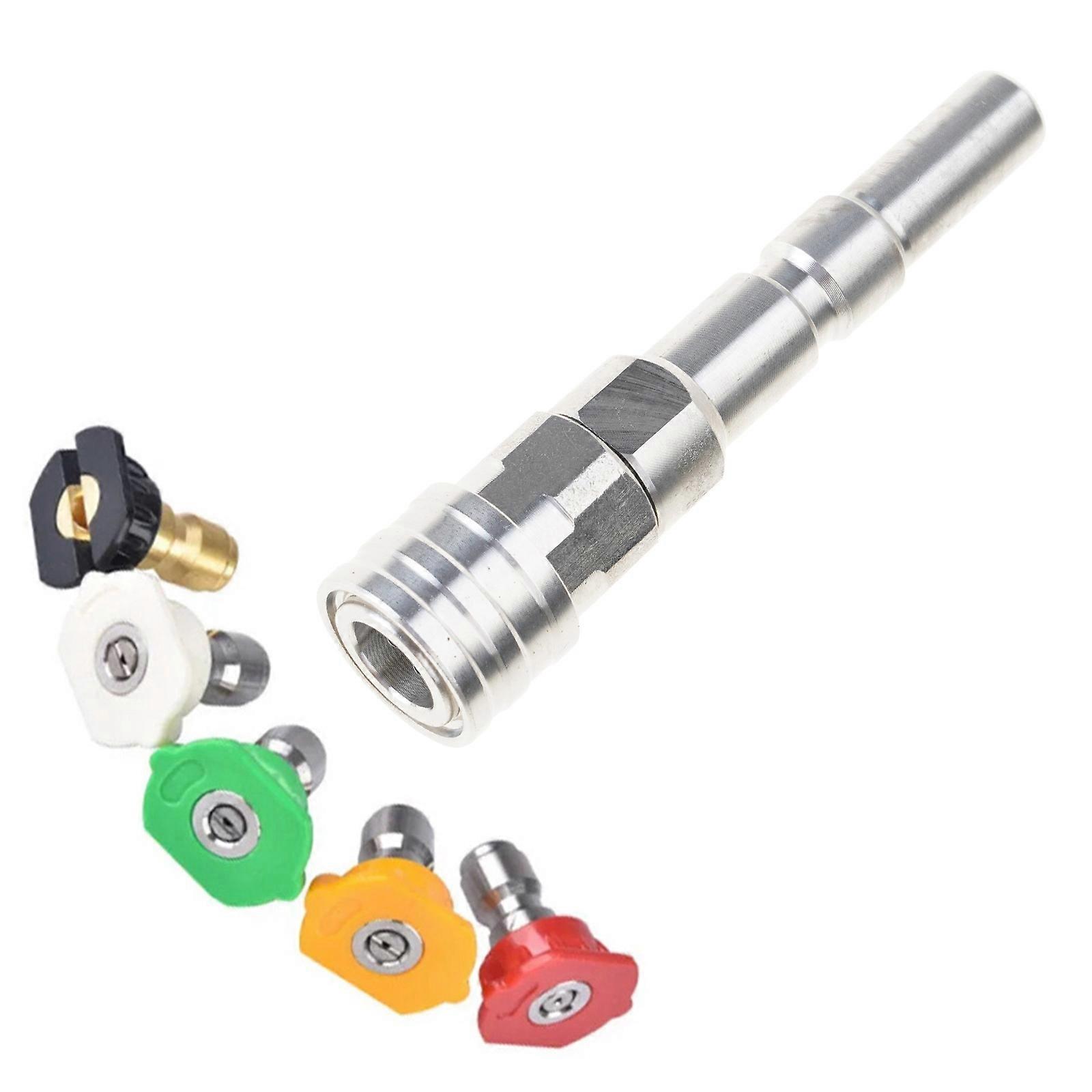 Car Washing Accessory Foam Cannons Adapter for Nilfisk KEW High Pressure Washer Adapter 1/4in Quick Connect with Nozzle Multicolor