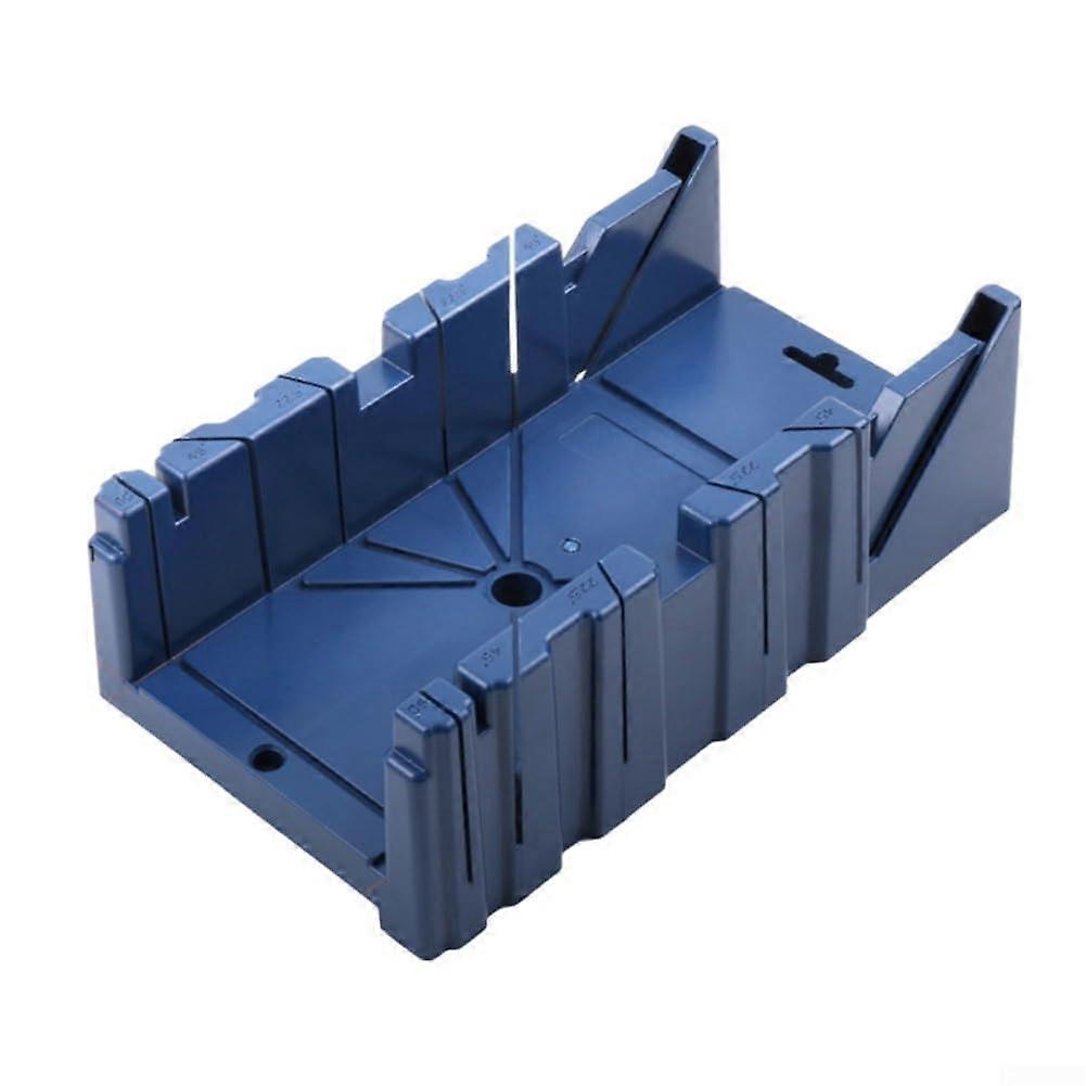 Saw Box 45Degree And 90Degree Angles, ABS Plastic Cabinet Angle Cutting Guide, 125mm Clamping Width, Blue