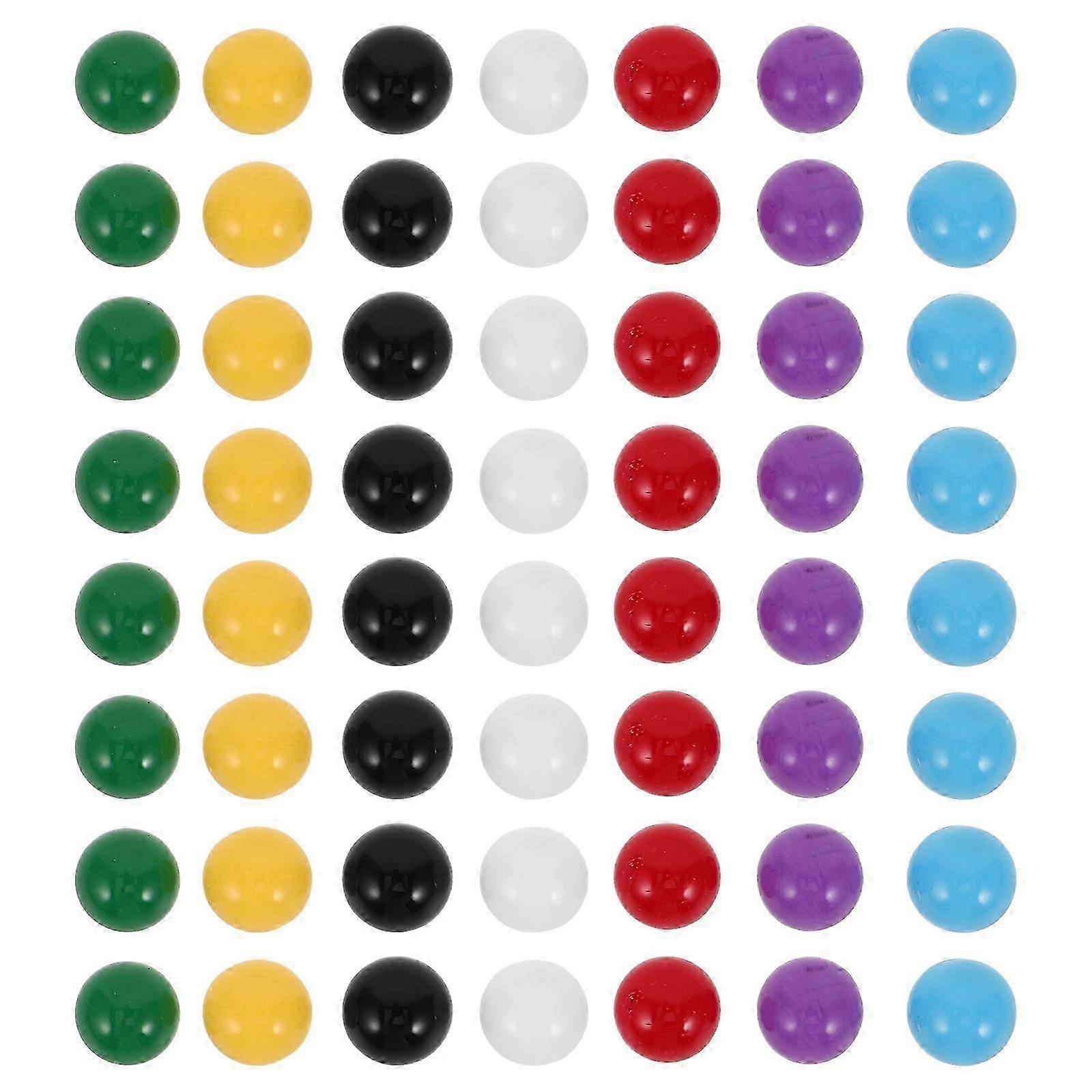 70pcsカラフルなプラスチックビー玉ボール学習ボール教育数学ボールゲーム交換ビー玉チャイニーズチェッカーボール